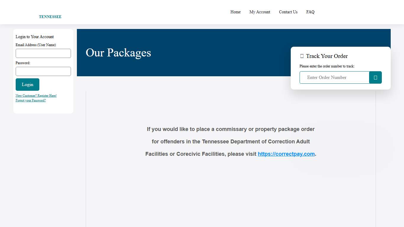 Union Supply Direct - Tennessee Inmate Package - Home